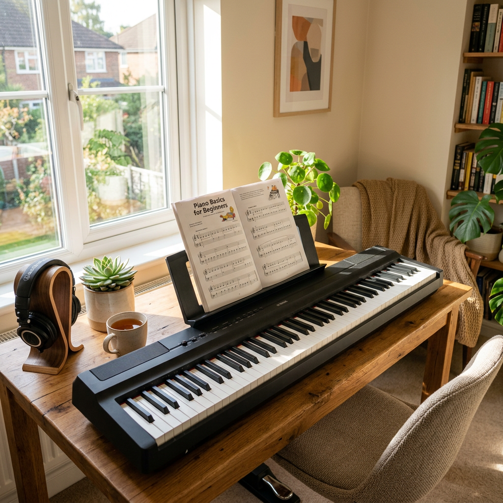 自宅での電子キーボード練習